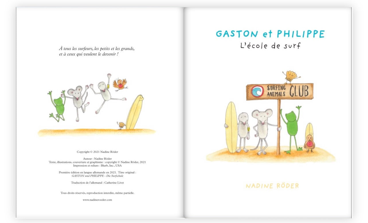 Book 2 "GASTON et PHILIPPE - L’école de surf"