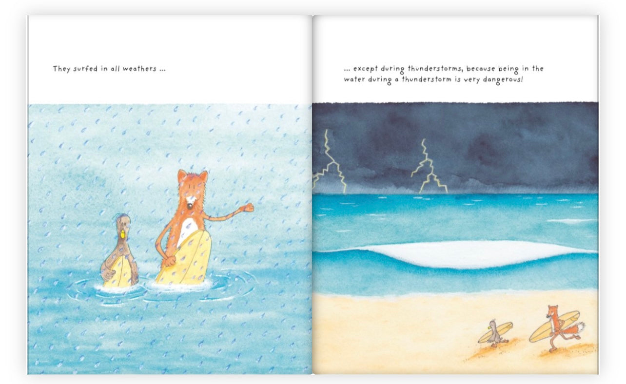 Book 1 "GASTON and PHILIPPE - How a duck taught  a fox to surf"
